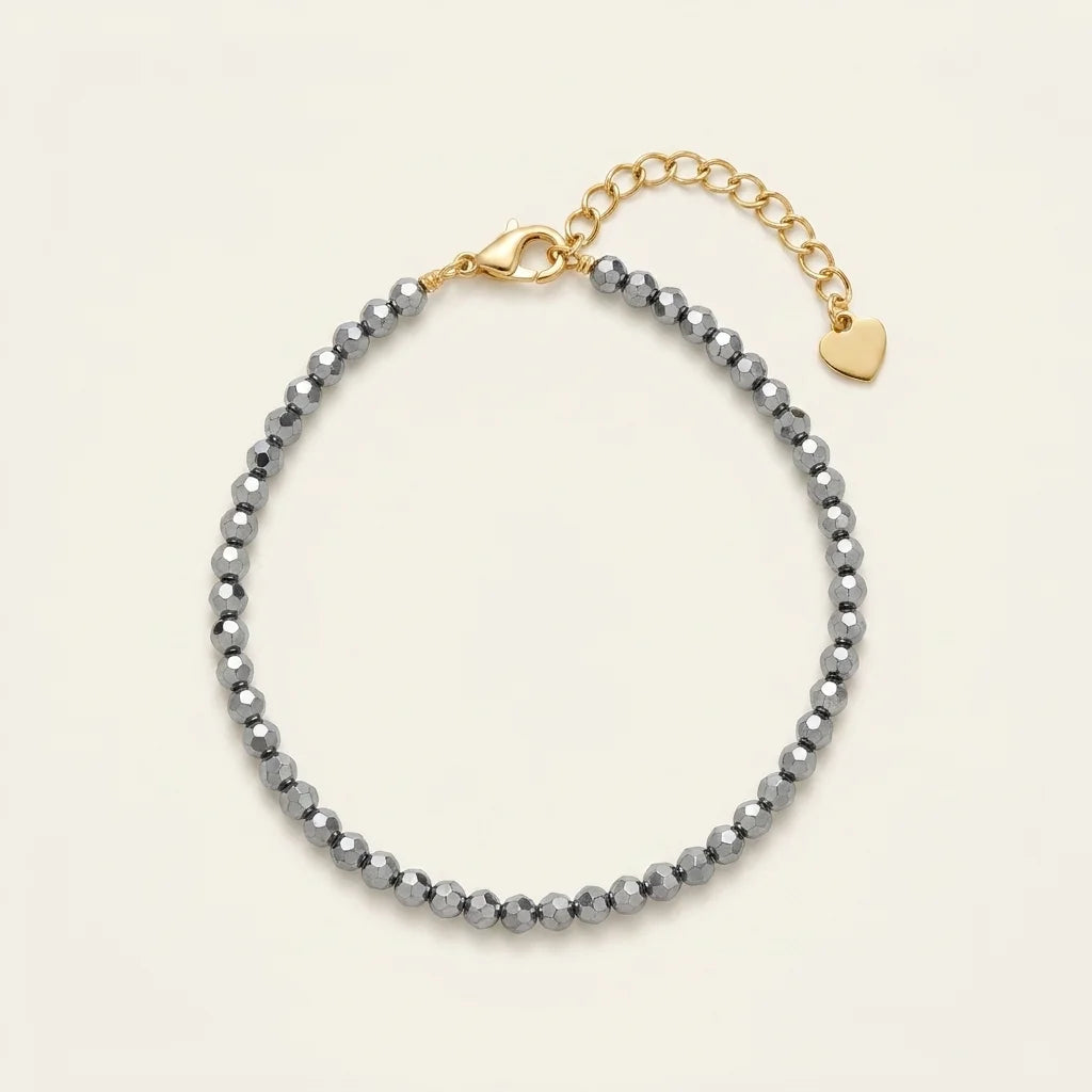 Naturstein Armband – Anthrazit – Produktfoto