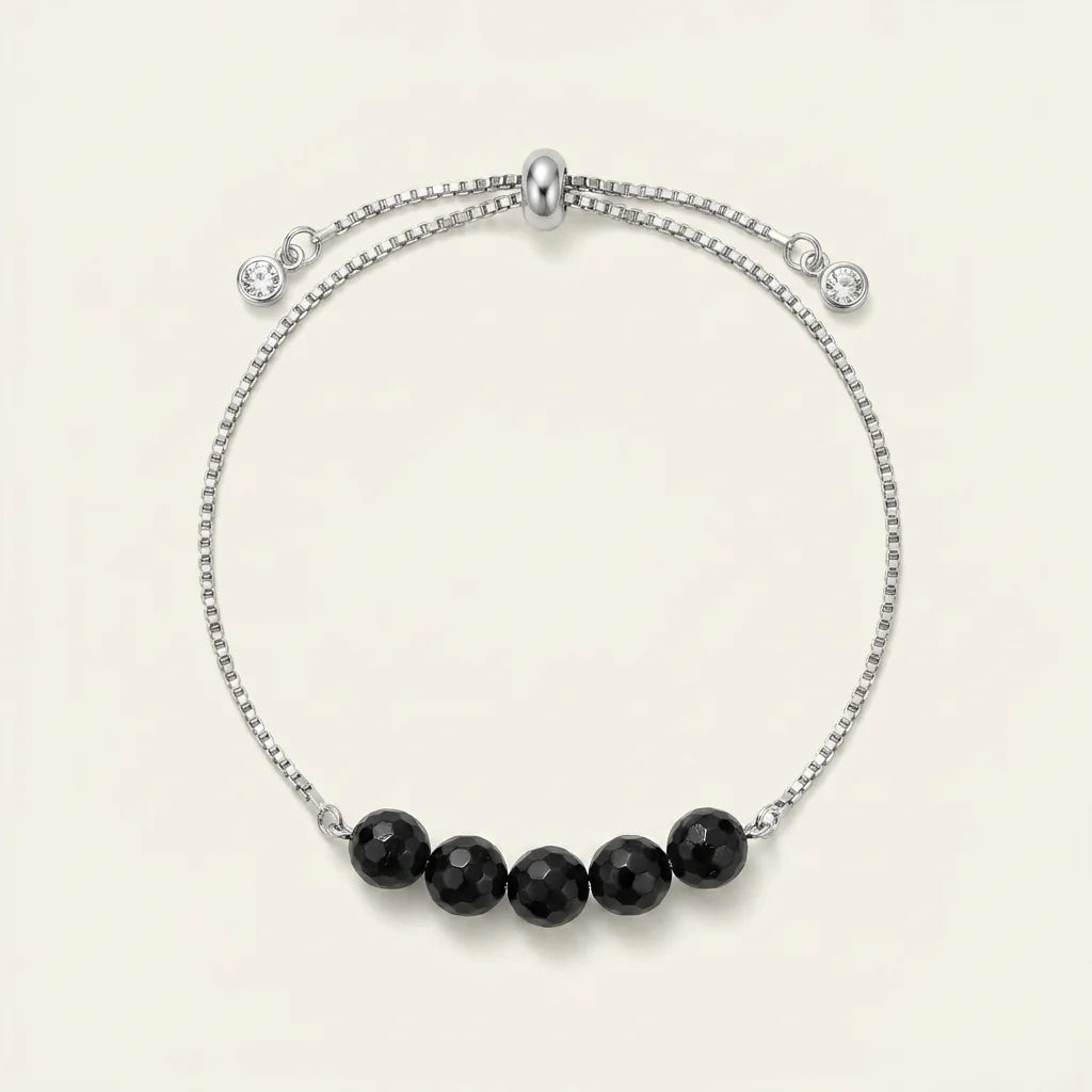 Schwarzer Turmalin Schutz-Armband – Statement – Produktfoto